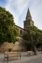 Old square in city Groznjan Royalty Free Stock Photo