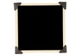 Old Square Photo Frame With Black Corners Royalty Free Stock Photo