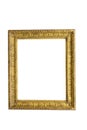 Old square frame painted with gold colour