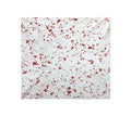 Old square sa paper white texture with red rose flower petal in seamless pattern isolated on background , clipping path handmade Royalty Free Stock Photo