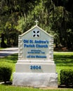 Old St. Andrew's Parish Church, Charleston, SC. Royalty Free Stock Photo