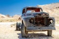 Old stage wagon in Ghost town Rhyolite Royalty Free Stock Photo