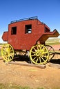 Remnants of an old wooden stagecoach Royalty Free Stock Photo