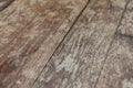 Old stained antique oak floor boards, ready to be resanded, painted and vanished