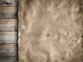 Old stained paper sheet on wooden background Royalty Free Stock Photo