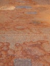 Old stained rusting steel floor with industrial grip texture Royalty Free Stock Photo