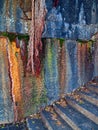 Old Stained Sandstone Steps and Cliff, Sydney, Australia Royalty Free Stock Photo