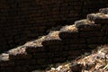 Old stair made from laterite Royalty Free Stock Photo