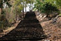 Old stair made from laterite Royalty Free Stock Photo