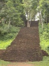 Old stair made from laterite Royalty Free Stock Photo