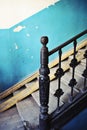Old staircase in a tenement house Royalty Free Stock Photo