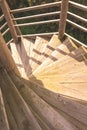 Stairs in the forrest outdoor