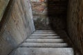 Old stairs leading a way down into the cellar Royalty Free Stock Photo