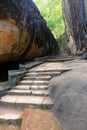 Old stairs in Sigiriya Castle Royalty Free Stock Photo