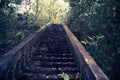 The old stairs are steep Royalty Free Stock Photo