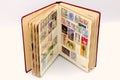 Old book of stamps Royalty Free Stock Photo