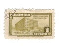 Old stamp from Colombia Royalty Free Stock Photo