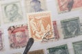 Old stamp of Czechoslovakia Royalty Free Stock Photo