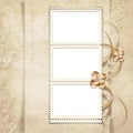 Old stamp-frame on victorian background Royalty Free Stock Photo