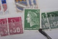 Old stamp of France Royalty Free Stock Photo