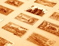 Old stamps Royalty Free Stock Photo