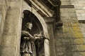 Old statue in church in Portugal, Porto Royalty Free Stock Photo