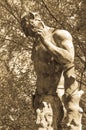 Old statue of a faun