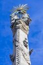 Old statue of the Holy Trinity in Veszprem city Royalty Free Stock Photo