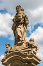 Old statue, monument in Kutna Hora Royalty Free Stock Photo