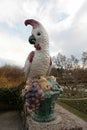 Old statue of parrot Royalty Free Stock Photo