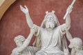 Old statue with prophets in Judaism Moses, Aaron and Hur at the old Church of Peace Friedenskirche, located at Sanssouci City Royalty Free Stock Photo