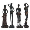 Old statuettes of African women