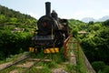 Old steam engine in Bosnia Royalty Free Stock Photo