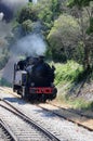 Old steam engine in Cevennes , France