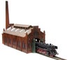 Old steam loco plastic model