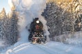Old steam locomotive of the \