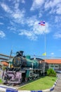 Old steam locomotive, vintage train Royalty Free Stock Photo