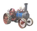 Old Steam Tractor isolated Royalty Free Stock Photo