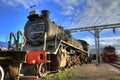 Old Steam Train Locomotive