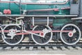 Old Steam train, wheels Royalty Free Stock Photo