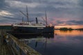 Old steamer Salama in the museum of ancient ships