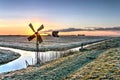 Windmill at sunrise