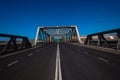 Old Steel Bridge Road Blue Royalty Free Stock Photo