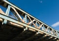 Old steel bridge Royalty Free Stock Photo