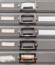 Old steel filing cabinet Royalty Free Stock Photo