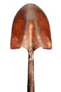 An old steel gardening shovel