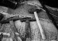 Old steel hammer Royalty Free Stock Photo