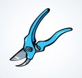 Vector drawing. Pruner