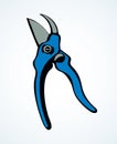 Vector drawing. Pruner