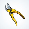 Vector drawing. Pruner